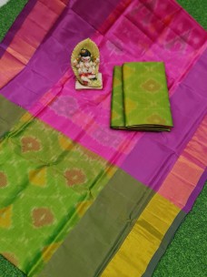 Uppada soft silk sarees with pochampally design
