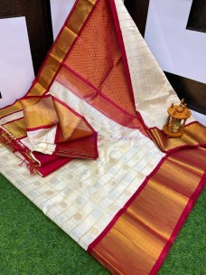 Kuppadam sarees with mothi checks