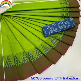 60*80 counts chettinad cotton sarees