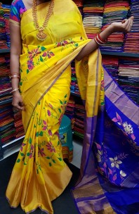 Uppada silk printed sarees