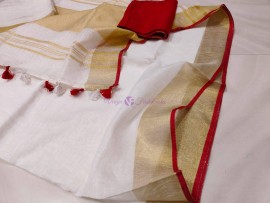 120 counts linen by linen sarees
