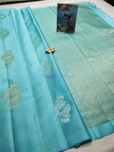 Pure kanchipuram soft silk sarees with butta