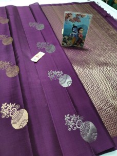 Pure kanchipuram soft silk sarees with butta