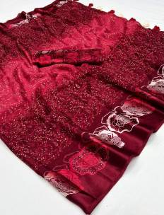 Soft silk sarees with satin border