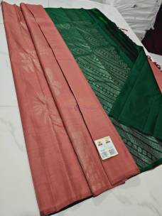 Pure kanchipuram silk borderless sarees