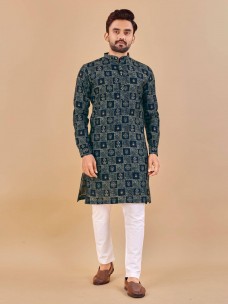 Premium soft cotton foil print kurta and pyjama set