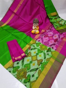Uppada silk sarees with big pochampally border