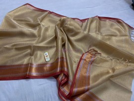Pure handloom tussar tissue silk sarees