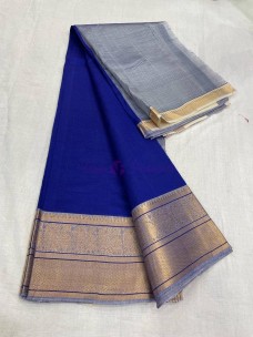 Mangalagiri plain pattu sarees with kanchi border