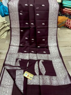 Pure chiffon georgette khaddi handloom banarasi sarees