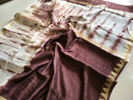 Maheshwari silk hand block print sarees