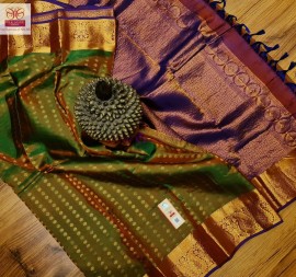 Pure kanchipuram brocade all self silk sarees