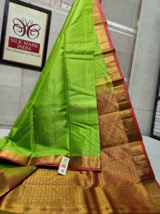 Pure kanchipuram silk embose sarees