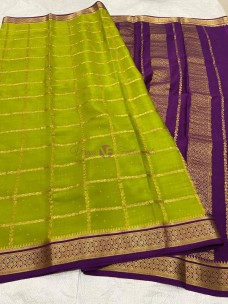 120 gram thickness pure mysore silk sarees