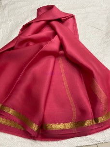 Pure Mysore silk sarees with self pallu and blouse