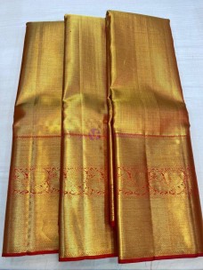 Gold pure kanchipuram bridal silk sarees