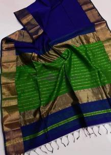 Maheshwari silk cotton jari border sarees