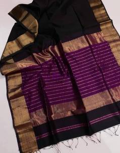 Maheshwari silk cotton jari border sarees