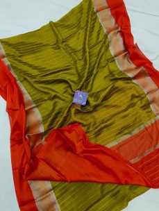 Pure Mysore silk wrinkle crepe sarees