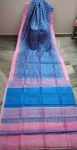 Pure bishnupuri silk sarees with hand print
