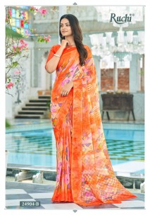 Fancy multicolour chiffon sarees