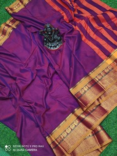 Purple narayanpet cotton sarees