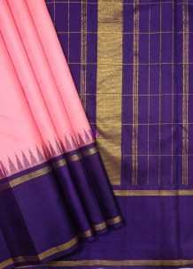 Light pink pure kanchipuram silk sarees