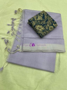 Mangalagiri plain pattu sarees-grey