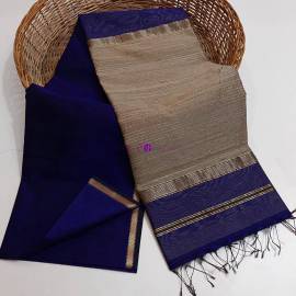 Viraja Fashionista- Dark blue Maheshwari silk cotton sarees