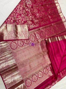 Magenta pure kanchipuram silk sarees