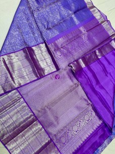 Lavender pure kanchipuram silk sarees