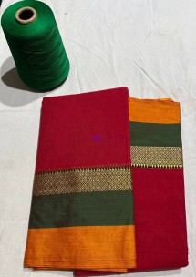 Red narayanpet cotton sarees