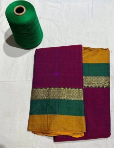 Dark magenta narayanpet cotton sarees