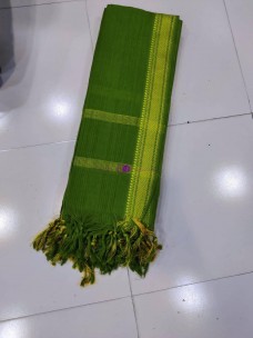 Green Mangalagiri cotton dupatta