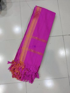 Rani pink Mangalagiri cotton dupatta