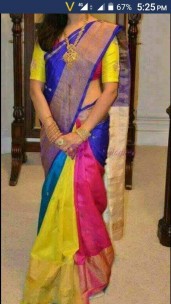 Pink and Multi-color uppada sarees with butti