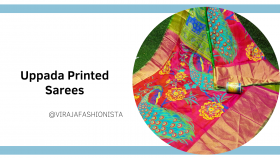 Uppada printed sarees