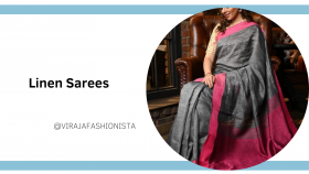 Linen sarees